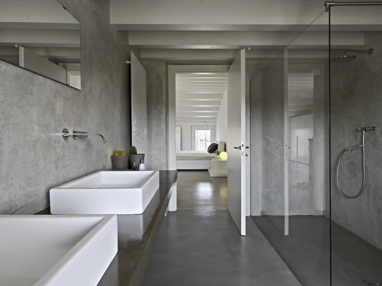 vloer badkamer beton