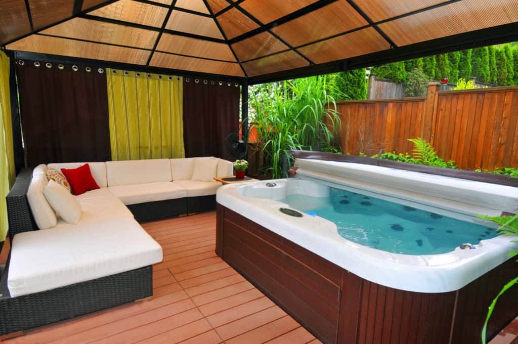 Een hottub voor in de tuin