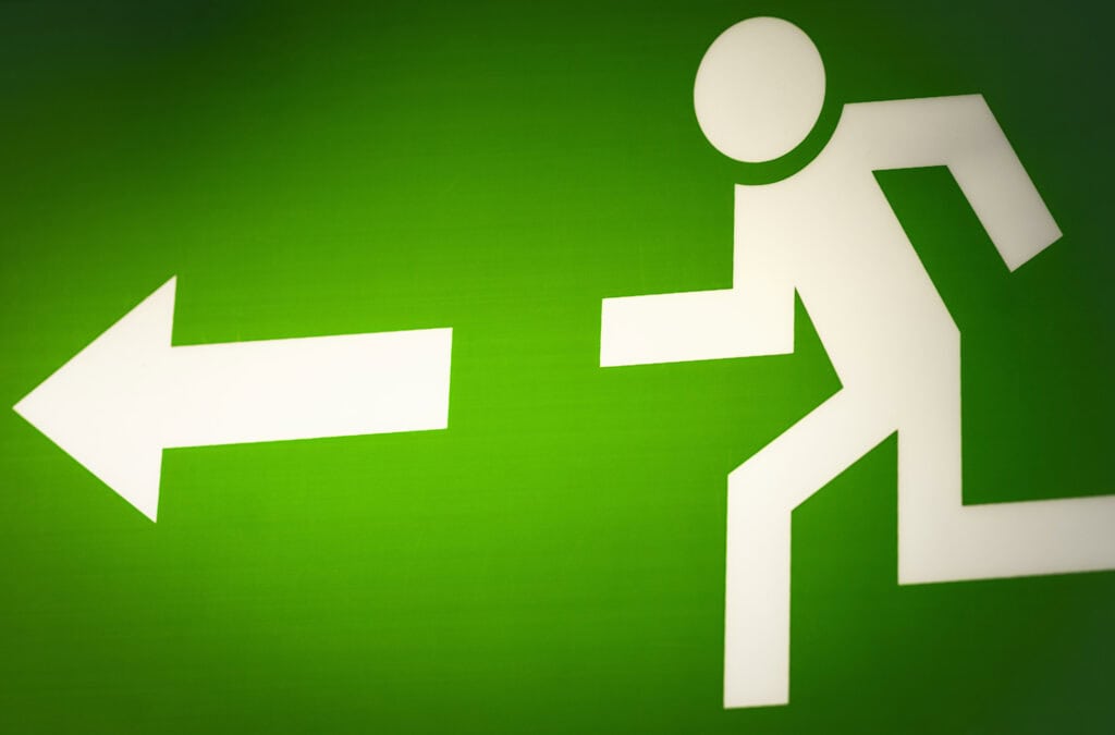 signalering vluchtroute veiligheid