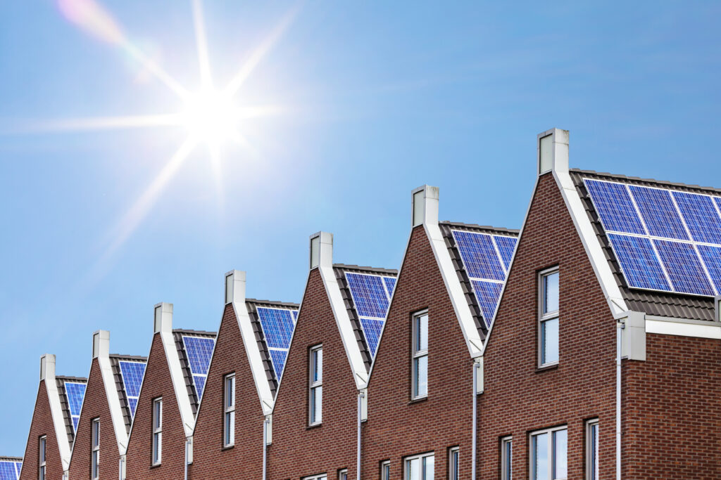 woning met zonnepanelen