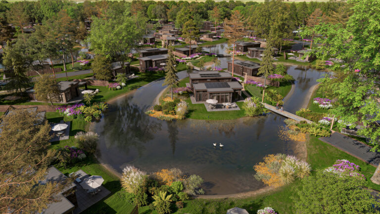 Moderne vakantiewoning op Resort de Brabantse Kempen met terras en tuin in bosrijke omgeving