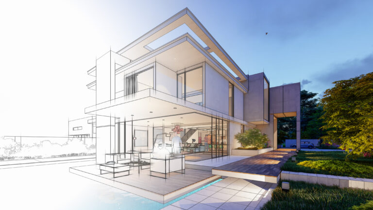 Digitale 3D-weergave van een woning als voorbeeld van een digital twin