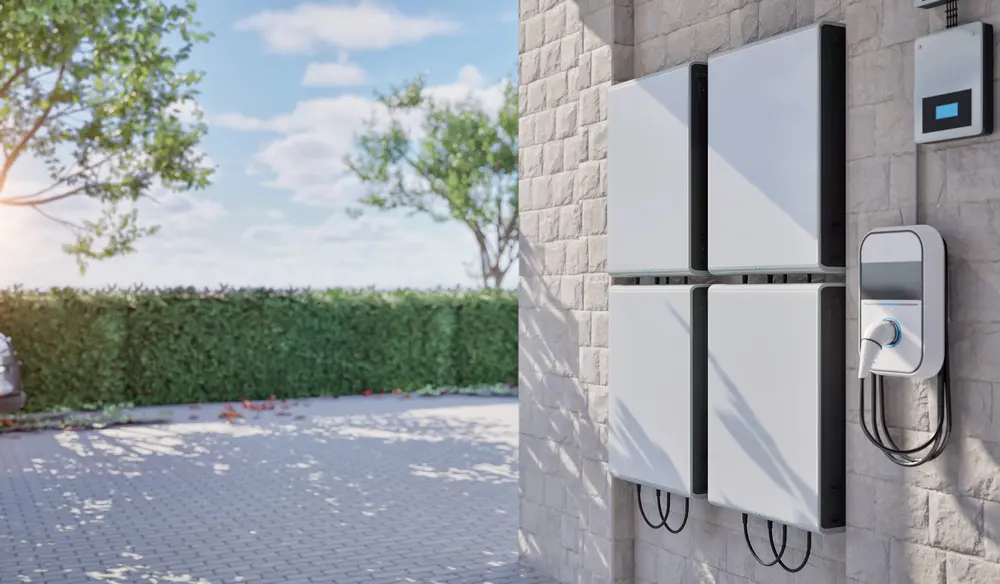 Slimme thuisbatterij met laadpaal als onderdeel van het energiesysteem van een woning